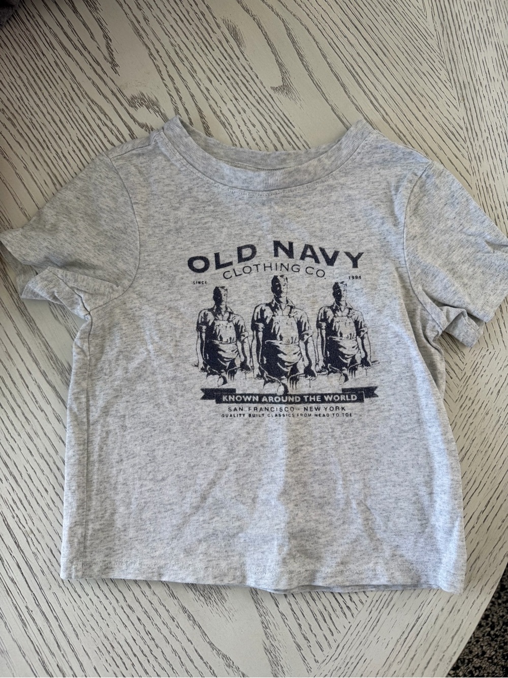 Old Navy Vintage, Light Gray Graphic Short-Sleeve Tee